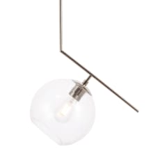 Ryland Single Light 16" Wide Pendant with Clear Glass