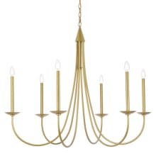 Cohen 6 Light 42" Wide Taper Candle Style Chandelier