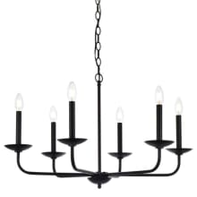 Cohen 6 Light 30" Wide Taper Candle Style Chandelier