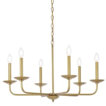 Cohen 6 Light 30" Wide Taper Candle Style Chandelier