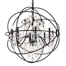 Cordelia 8 Light 32" Wide Crystal Chandelier with Clear Royal Cut Crystals