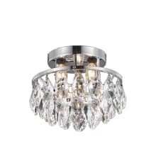 Clara 3 Light 10" Wide Semi-Flush Ceiling Fixture