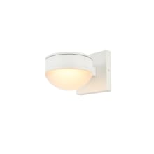 Raine 5" Tall LED Outdoor Wall Sconce - with Bowl Shade