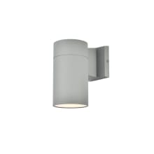 Raine 8" Tall Outdoor Wall Sconce - Cylindrical Fixture