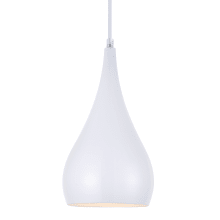 Nora 6" Wide Pendant with an Aluminum Shade