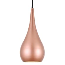 Nora 8" Wide Pendant with an Aluminum Shade