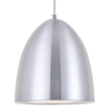 Circa 10" Wide Pendant with an Aluminum Shade