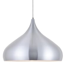 Circa 17" Wide Pendant with an Aluminum Shade