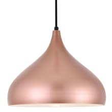 Circa 13" Wide Pendant with an Aluminum Shade