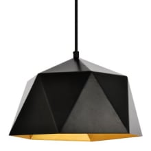 Arden Single Light 10-3/16" Wide Pendant with an Aluminum Shade