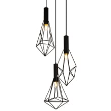 Jago 3 Light 16" Wide Pendant with Aluminum Shades