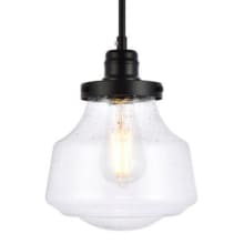 Lyle 8" Wide Plug-InMini Pendant with Bubble Glass Shade