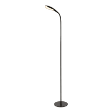 Illumen 65" Tall LED Gooseneck Floor Lamp - Matte Black