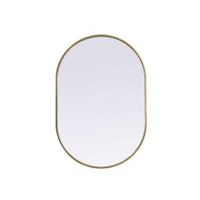 Asha 40" x 27" Modern Oval Bathroom Wall Mirror