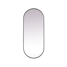 Asha 72" x 30" Oval Flat Iron and Medium Density Fiberboard (MDF) Accent Mirror