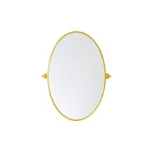 Everly 32" x 21" Transitional Oval Framed Bathroom Wall Mirror