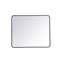 Evermore 30" x 36" Contemporary Rectangular Framed Bathroom Wall Mirror