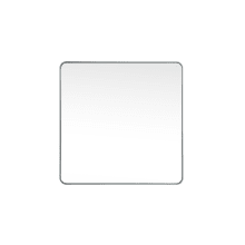 Evermore 42" Transitional Square Framed Bathroom Wall Mirror