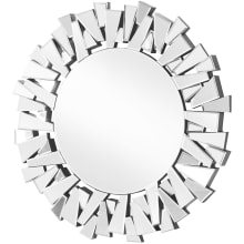 Sparkle 39-3/8" Circular Beveled Framed Accent Mirror