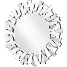 Sparkle 31-1/2" Circular Beveled Framed Accent Mirror