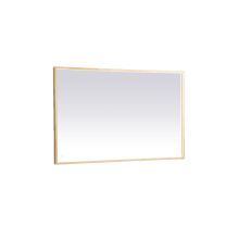 Pier 30" x 48" Modern Rectangular Aluminum Framed Bathroom Wall Mirror