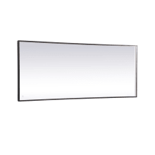 Pier 30" x 72" Modern Rectangular Aluminum Framed Bathroom Wall Mirror