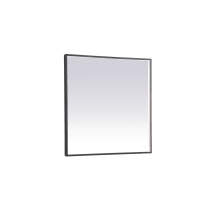 Pier 36" Modern Square Aluminum Framed Bathroom Wall Mirror