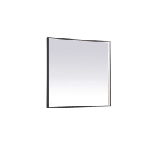 Pier 36" x 40" Modern Rectangular Aluminum Framed Bathroom Wall Mirror
