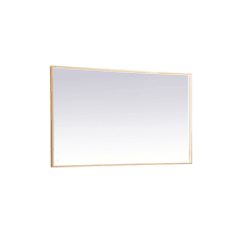 Pier 36" x 60" Modern Rectangular Aluminum Framed Bathroom Wall Mirror