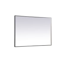 Pier 42" x 60" Modern Rectangular Aluminum Framed Bathroom Wall Mirror