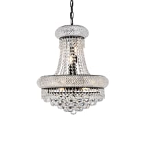 Primo 8 Light 16" Wide Crystal Empire Chandelier with Clear Royal Cut Crystals