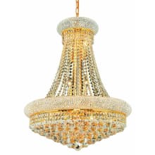 Primo 14 Light 24" Wide Crystal Empire Chandelier with Clear Royal Cut Crystals