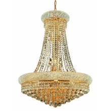 Primo 14 Light 28" Wide Crystal Empire Chandelier with Clear Royal Cut Crystals