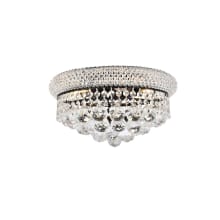 Primo 6 Light 14" Wide Flush Mount Waterfall Ceiling Fixture with Clear Royal Cut Crystals