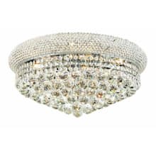 Primo 10 Light 20" Wide Flush Mount Waterfall Ceiling Fixture with Clear Royal Cut Crystals