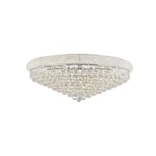 Primo 20 Light 36" Wide Flush Mount Waterfall Ceiling Fixture with Clear Royal Cut Crystals