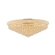 Primo 20 Light 36" Wide Flush Mount Waterfall Ceiling Fixture with Clear Royal Cut Crystals