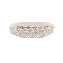 Primo 18 Light 36" Wide Flush Mount Waterfall Ceiling Fixture with Clear Royal Cut Crystals