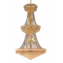 Primo 38 Light 42" Wide Crystal Empire Chandelier with Clear Royal Cut Crystals