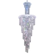 Spiral 22 Light 21" Wide Crystal Chandelier with Clear Royal Cut Crystals