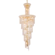 Spiral 22 Light 21" Wide Crystal Chandelier with Clear Royal Cut Crystals