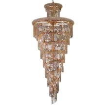 Spiral 32 Light 36" Wide Crystal Chandelier with Clear Royal Cut Crystals