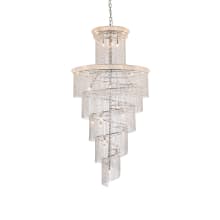 Spiral 41 Light 48" Wide Crystal Chandelier with Clear Royal Cut Crystals