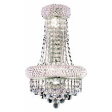 Primo 4 Light 17" Tall Wall Sconce with Clear Royal Cut Crystals