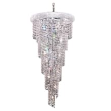 Spiral 18 Light 22" Wide Crystal Chandelier with Clear Royal Cut Crystals