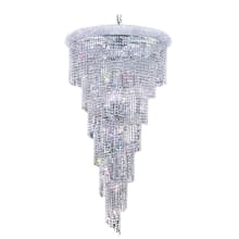 Spiral 22 Light 30" Wide Crystal Chandelier with Clear Royal Cut Crystals