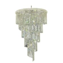 Spiral 29 Light 48" Wide Crystal Chandelier with Clear Royal Cut Crystals