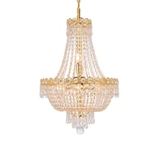 Century 8 Light 16" Wide Crystal Empire Chandelier with Clear Royal Cut Crystals