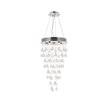 Galaxy 6 Light 18" Wide Crystal Chandelier with Clear Royal Cut Crystals