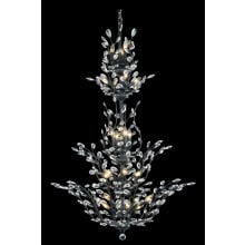 Orchid 25 Light 41" Wide Crystal Chandelier with Clear Royal Cut Crystals